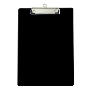 Officemate® Recycled Plastic Letter Size Black Clipboard with silver metal clip