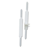 Self-Adhesive Prong Fasteners, Matte Steel Finish, 1-inch