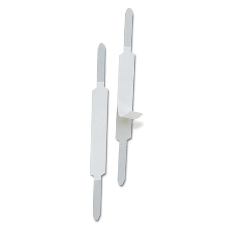Self-Adhesive Prong Fasteners, Matte Steel Finish, 1-inch