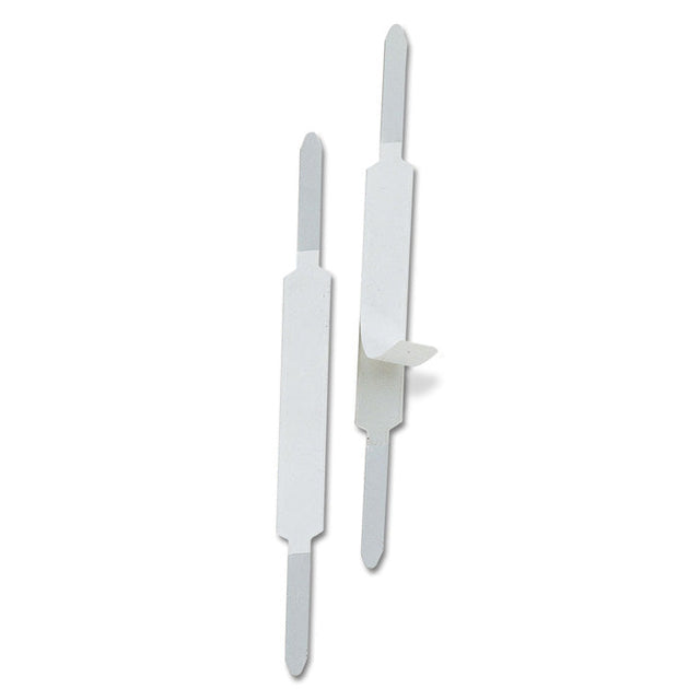 Self-Adhesive Prong Fasteners, Matte Steel Finish, 1-inch