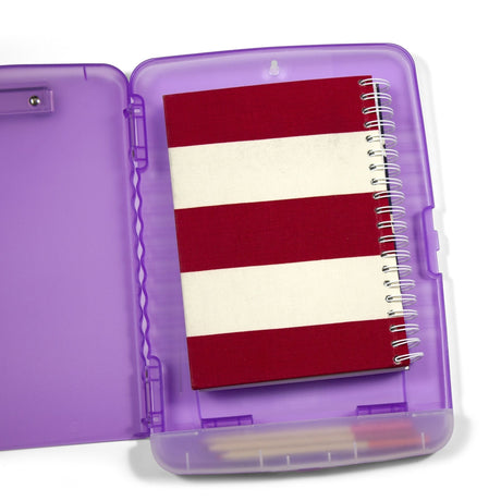 Slim Purple Clipboard Storage Box