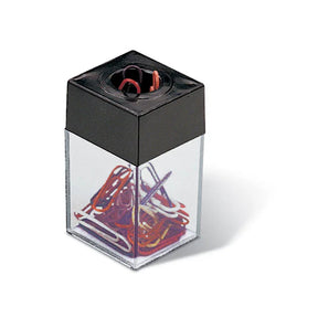 Officemate® small magnetic paper clip dispenser with colorful paper clips