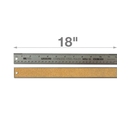 Stainless Steel Ruler - 18-inch