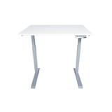 White desk on a white background