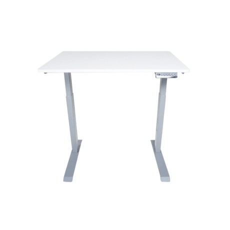 White desk on a white background