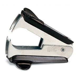 Officemate® metal staple remover with black grip handles