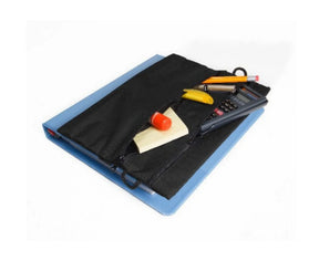Seat Sack® Strap-n-Sack zippered binder pencil pouch with calculator and school supplies