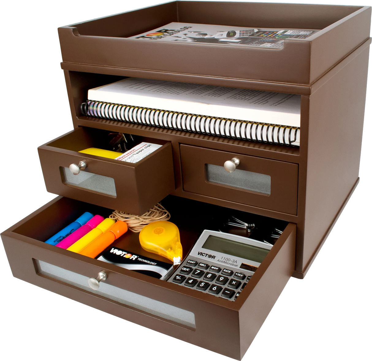 VICTOR® Tidy Tower Desk Organizer – Solid Wood Vertical Storage VICTOR® Tidy Tower Desk Organizer – Solid Wood Vertical Storage