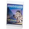 Vertical Wall-Mount Sign Holder, 8 1/2-inch x 11-inch, Clear - Single