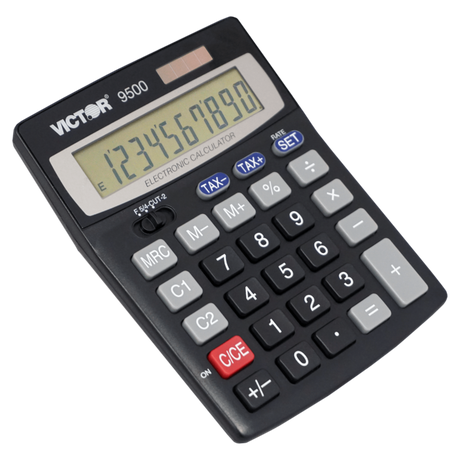 VICTOR® 10-Digit Tax and Currency Conversion Desktop Calculator
