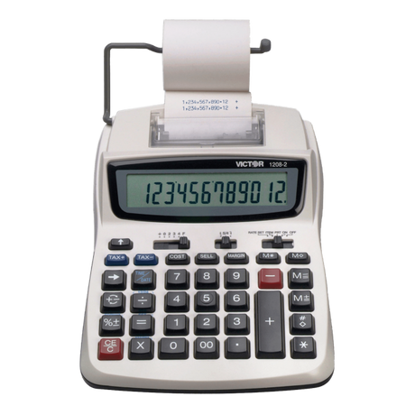 VICTOR® 12-Digit Compact Commercial Printing Calculator