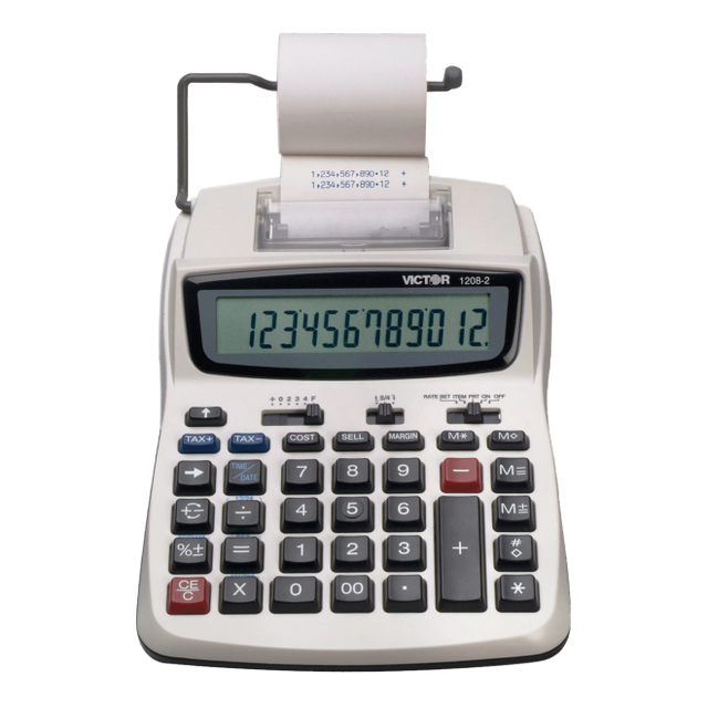 VICTOR® 12-Digit Compact Commercial Printing Calculator