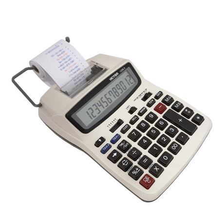 VICTOR® 12-Digit Compact Commercial Printing Calculator