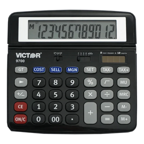 Victor® 12-digit desktop business calculator with cost, sell, and margin functions.