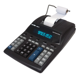 Victor® 12-digit extra heavy-duty commercial printing calculator with paper roll