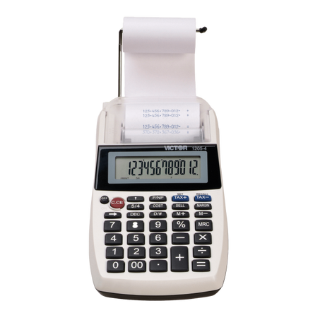 VICTOR® 12-Digit Portable Palm and Desktop Commercial Printing Calculator