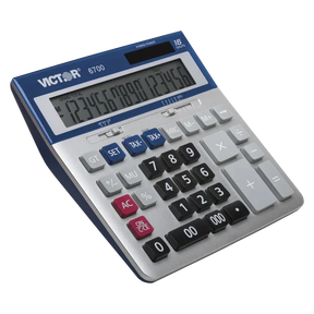 Victor® 6700 16-digit extra-large desktop calculator with metallic design and full-size keys.