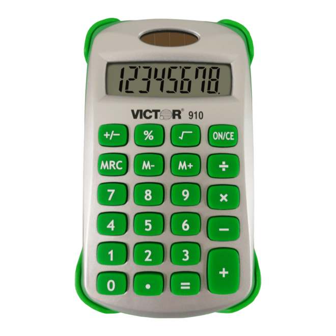 VICTOR® 8-Digit Handheld Calculator with Cover