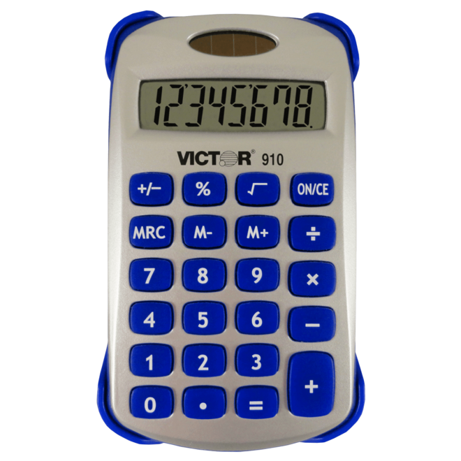 VICTOR® 8-Digit Handheld Calculator with Cover