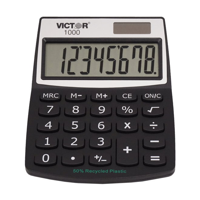 VICTOR® 8-Digit Mini Desktop Calculator