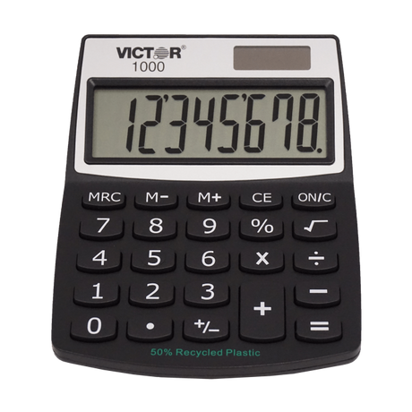 VICTOR® 8-Digit Mini Desktop Calculator