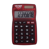 VICTOR® 8-Digit Pocket Calculator in Bright Translucent Colors