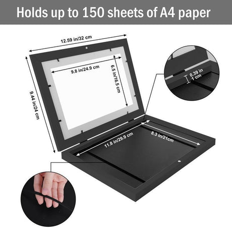 VICTOR® A4 Magnetic Front-Opening Changeable Wall Frame for Home or Office Display