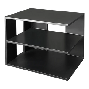 Victor® 3-tier black wooden corner shelf desk organizer for home and office storage