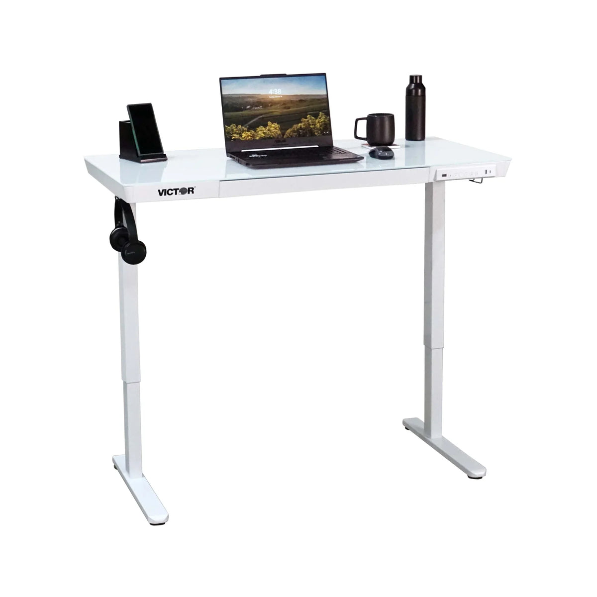 Windowsデスクトップ Moroni Victor VICTOR® Electric Glass Topped Standing Desk – Victor® Technology