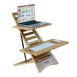 VICTOR® High Rise™ Acacia Laptop Standing Desk