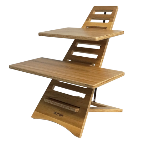 VICTOR® High Rise™ Acacia Laptop Standing Desk