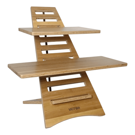 VICTOR® High Rise™ Acacia Laptop Standing Desk