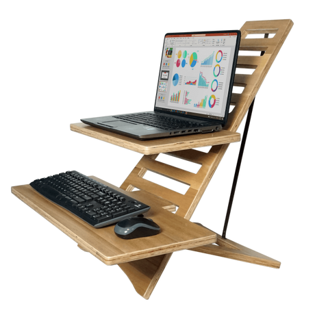 VICTOR® High Rise™ Acacia Laptop Standing Desk