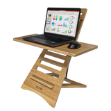VICTOR® High Rise™ Acacia Laptop Standing Desk