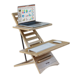 VICTOR® High Rise™ Acacia Laptop Standing Desk