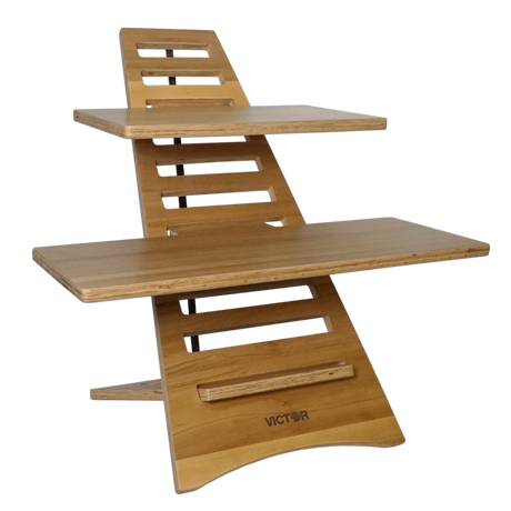 VICTOR® High Rise™ Acacia Laptop Standing Desk