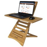 VICTOR® High Rise™ Acacia Laptop Standing Desk