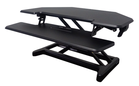 VICTOR® High Rise™ Adjustable Height Corner Standing Desk with Removable Keyboard Tray