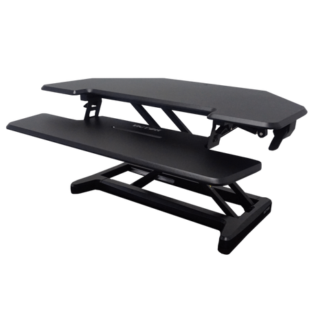 VICTOR® High Rise™ Adjustable Height Corner Standing Desk with Removable Keyboard Tray