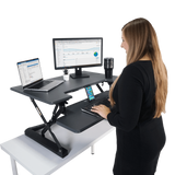 VICTOR® High Rise™ Adjustable Height Standing Desk with Keyboard Tray