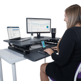 VICTOR® High Rise™ Adjustable Height Standing Desk with Keyboard Tray