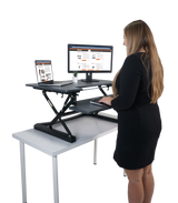 VICTOR® High Rise™ Adjustable Height Standing Desk with Keyboard Tray