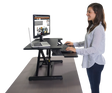VICTOR® High Rise™ Compact Adjustable Height Standing Desk with Keyboard Tray