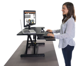 VICTOR® High Rise™ Compact Adjustable Height Standing Desk with Keyboard Tray