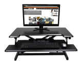 VICTOR® High Rise™ Compact Adjustable Height Standing Desk with Keyboard Tray