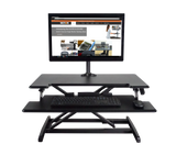 VICTOR® High Rise™ Compact Adjustable Height Standing Desk with Keyboard Tray