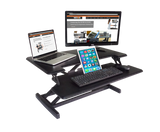 VICTOR® High Rise™ Compact Adjustable Height Standing Desk with Keyboard Tray