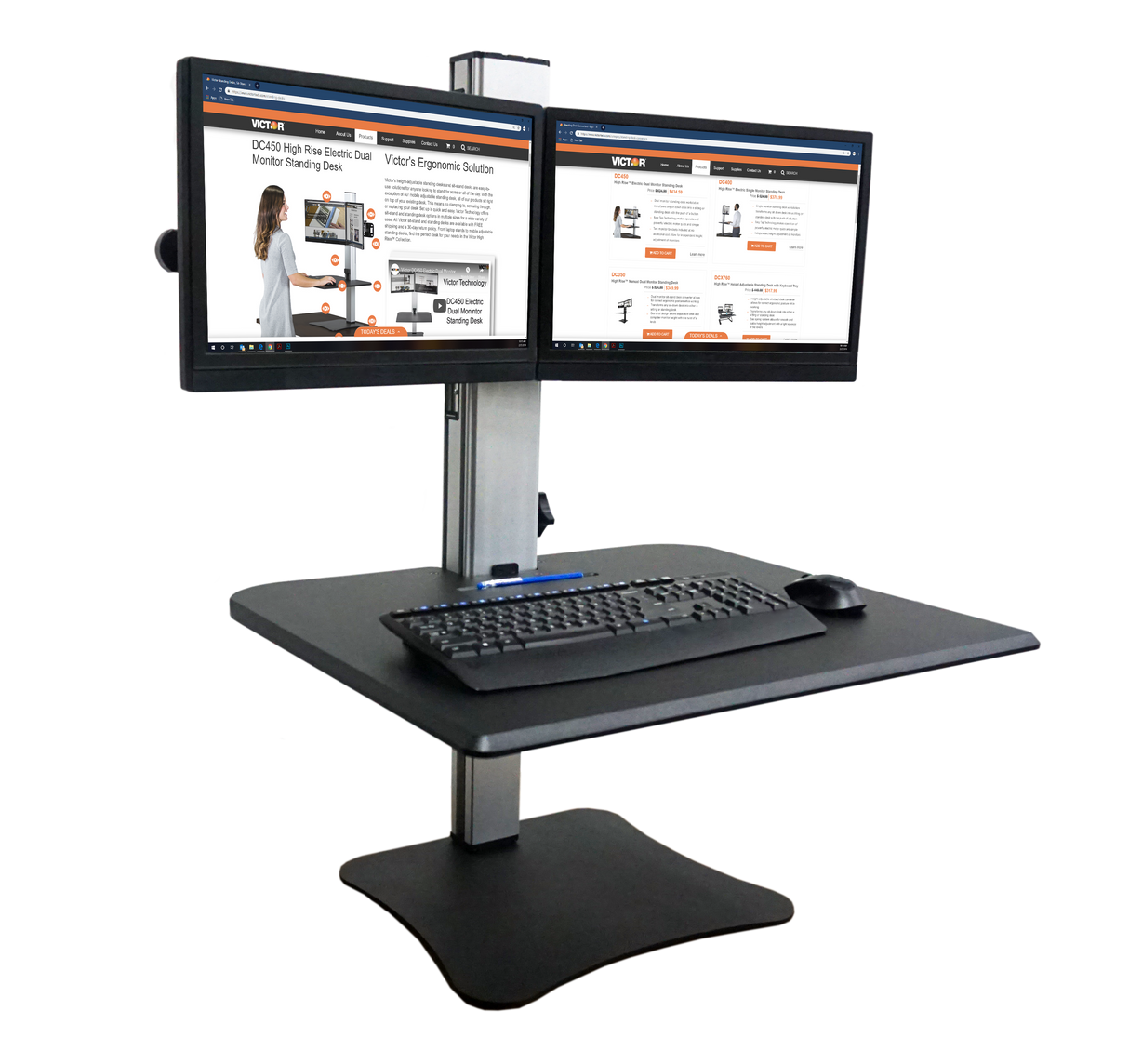 VICTOR® High Rise™ Dual Monitor Standing Desk