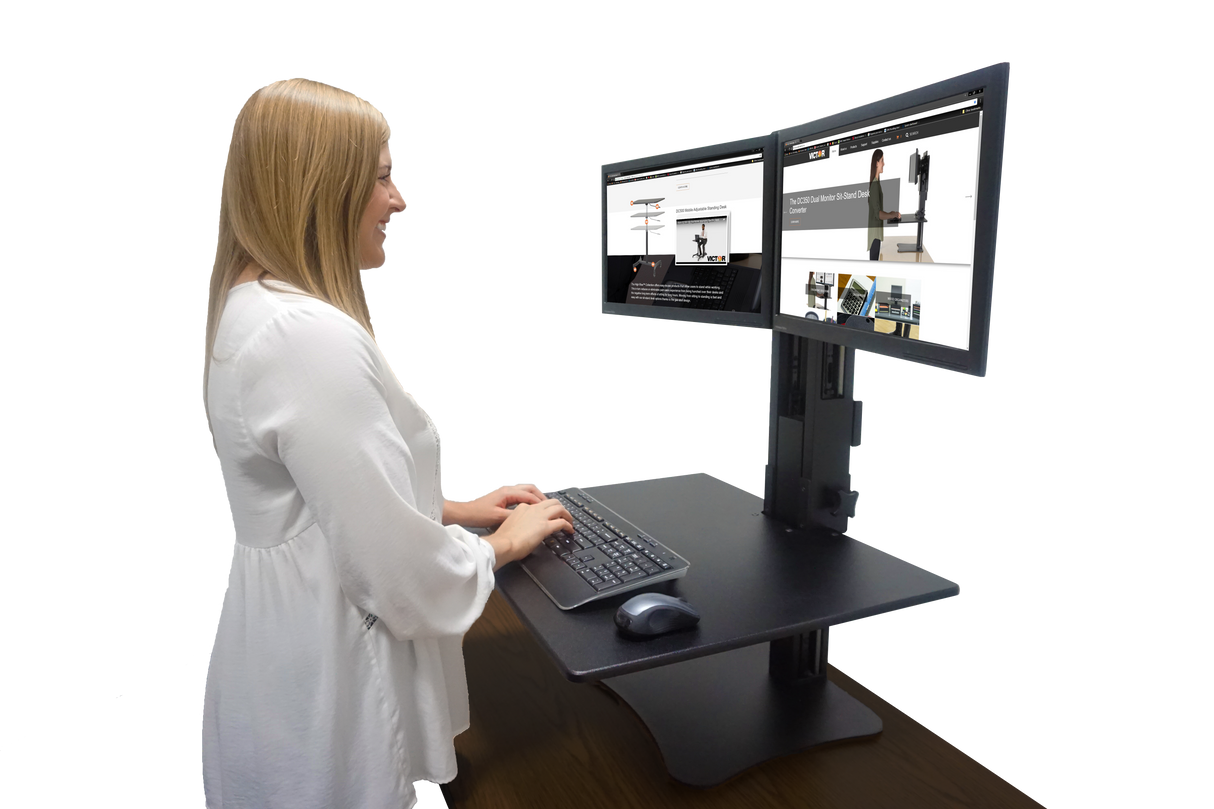 VICTOR® High Rise™ Dual Monitor Standing Desk