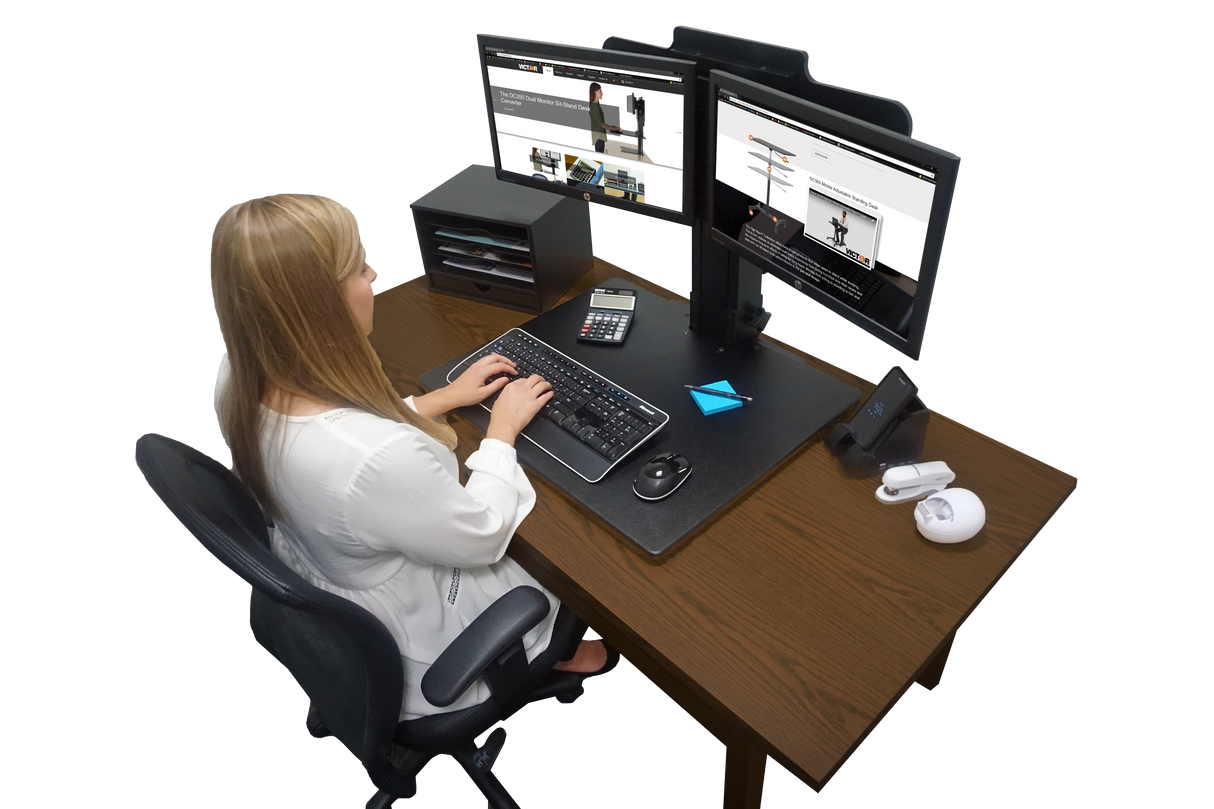 VICTOR® High Rise™ Dual Monitor Standing Desk